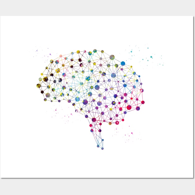 Human brain Wall Art by erzebeth